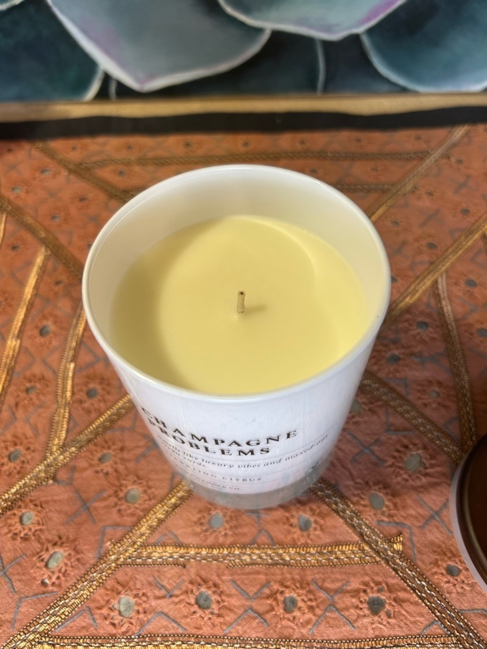 Champagne Problems Sparkling Citrus Scented Candle - Picture 2 of 3